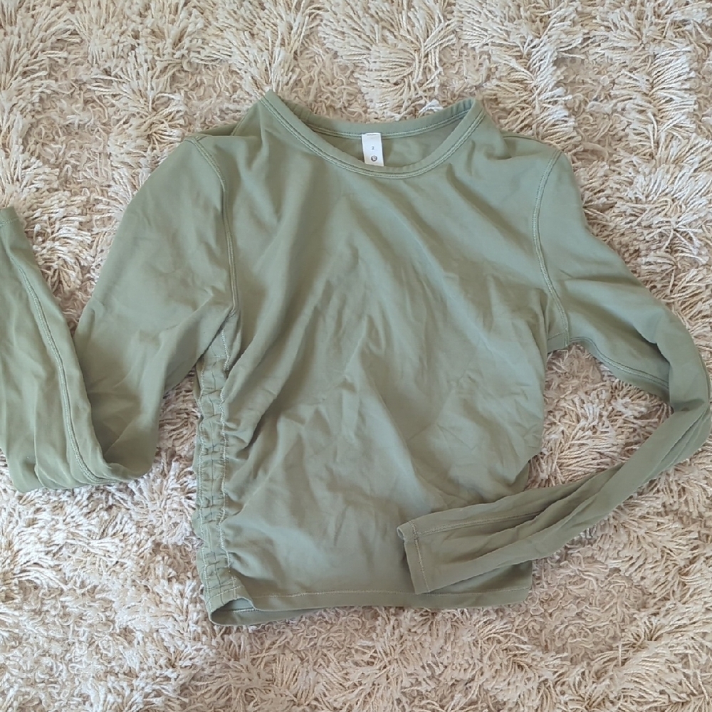 Lululemon All It Takes Long Sleeve Rosemary Green